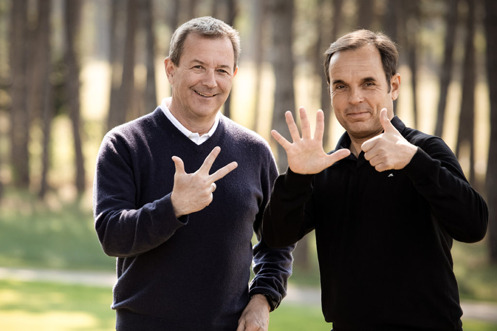 Clubmanager GC Föhrenwald Elgar Zelesner und Chefredakteur von Perfect Eagle Thomas May