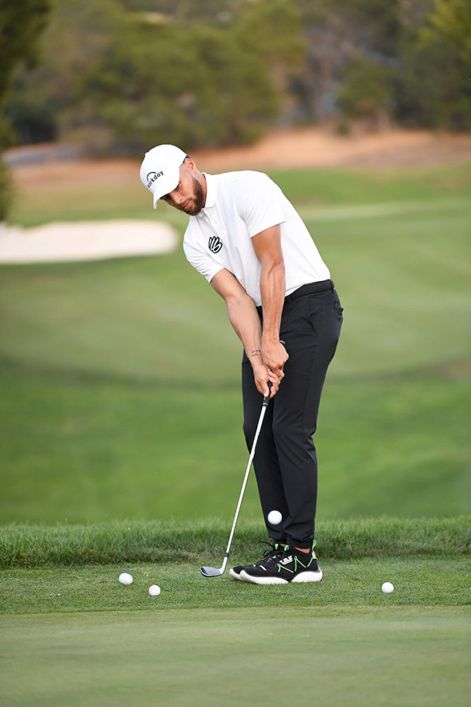 Trifft aus allen Lagen, vor allem auf dem Basketball-Court: Steph Curry. (Photo by Noah Graham/Getty Images for Eat. Learn. Play.)