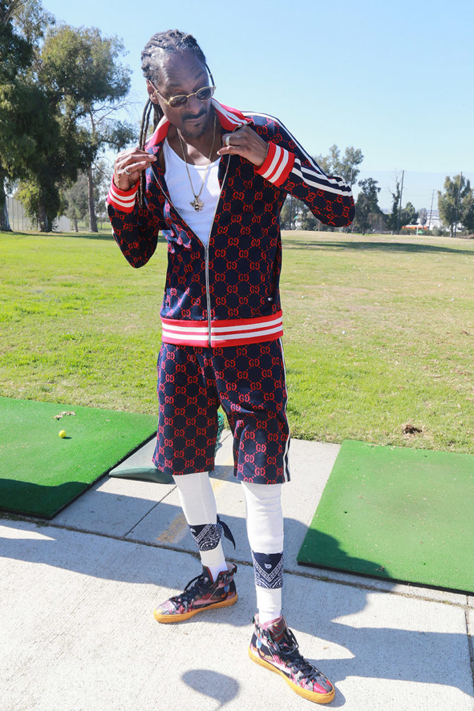 Schaut gerne Golf im TV und spielt auch selbst ein wenig: Hip-Hop-Ikone Snoop Dogg. (Photo by Leon Bennett/Getty Images)