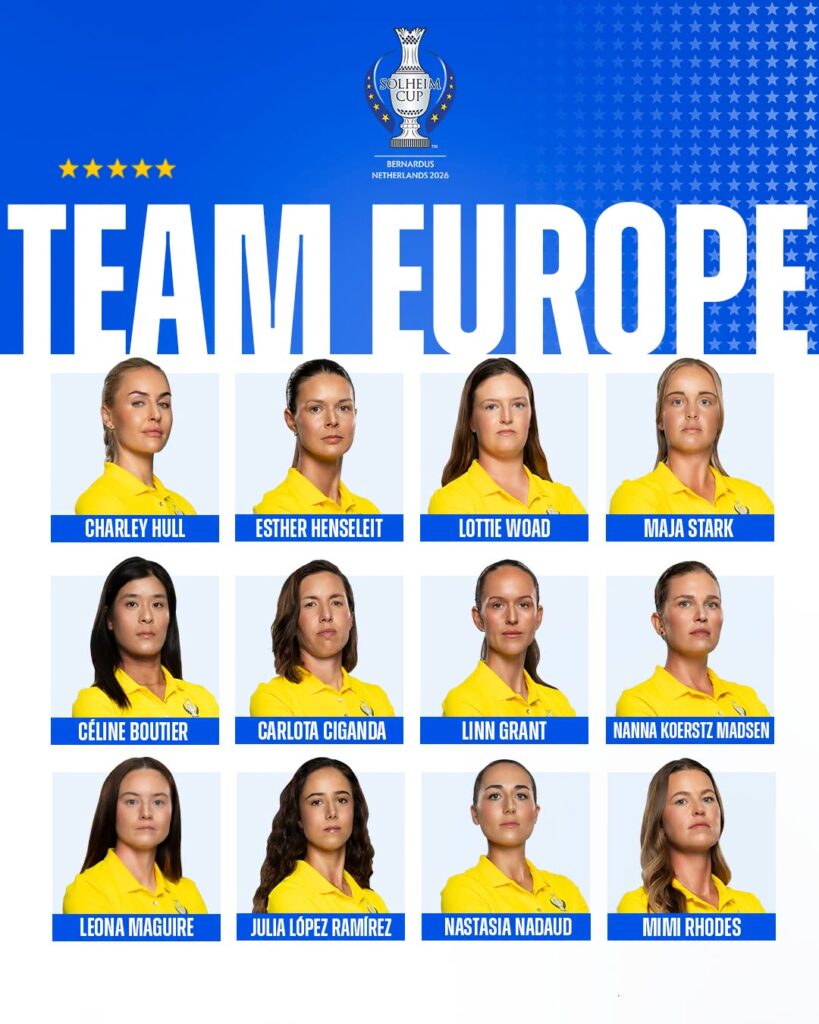 Das Solheim Cup Team Europe 2026