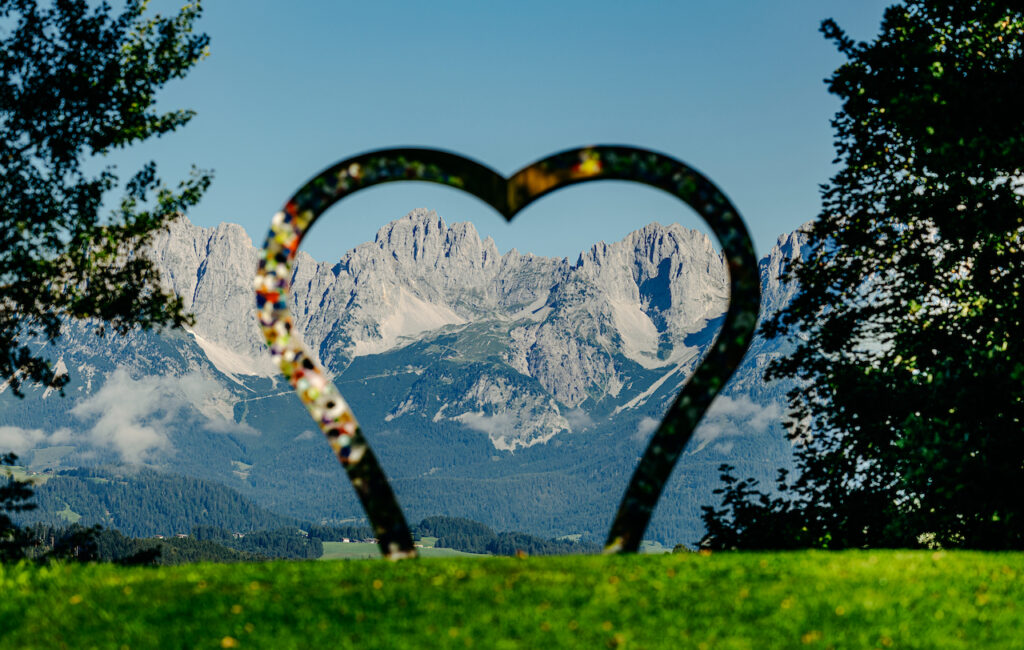 Golfplatz Eichenheim Blick auf den Wilden Kaiser